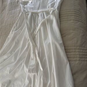 White House Black Market White Lined Halter Dress